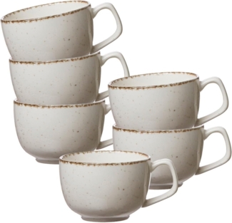 Ritzenhoff & Breker Casa Kaffeetasse 200 ml 6er Set beige - DS