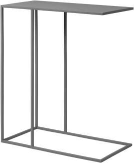 Blomus Beistelltisch FERA, Tisch, Stahl pulverbeschichtet, Steel Gray, 50x25 cm, 66014