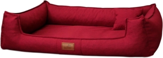 GOOFY COUTURE Orthopädisches Hundebett - 160x110cm, 04 Dunkelrot