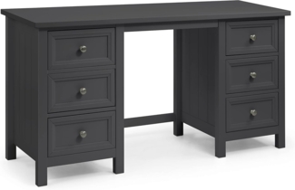 Julian Bowen Frisiertisch, Anthrazit, MAI161, Einheitsgröße