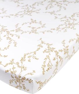 Meyco Branches Spannbettlacken 75x95 cm Sand