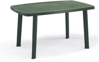 Faro Tisch, 140x90 cm grün Vollkunststoff Gartentisch Terassentisch