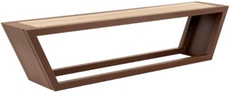 HOME DELUXE Sitzgarnitur aus Stahl KOBON Braun - Made in Germany - 1 x Bank