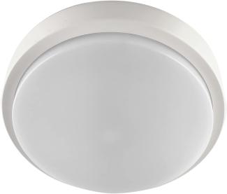 LED-Feuchtraumleuchte Rund IP54, 550lm, 4000K, 8W, 176x50mm