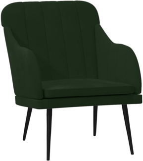 vidaXL Sessel Dunkelgrün 63x76x80 cm Samt 351456