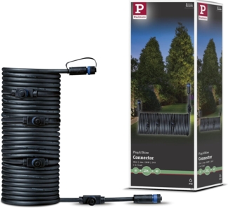 Paulmann Aussenleuchte Plug & Shine Cable IP68 10m 1 in-5 out 2x1,5mm² Schwarz Kunststoff13271