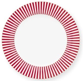 Pip Studio Speiseteller Royal Stripes Dark Pink (26,5 cm) 51.001.347