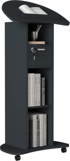 VCM Stehpult Redola 918363 Anthrazit H. 110 bis 120 cm x B. 56 cm x T. 37 cm