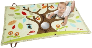 Skip Hop 307550 Treetop Friends Mega Mat - Riesige Spiel- und Krabbeldecke, Zwillingsdecke