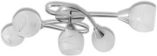 Deckenleuchte mit Glasschirmen 5 x E14 241480