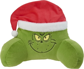 United Labels® Dekokissen The Grinch Kissen Rückenkissen Lesekissen mit Armlehnen Rückenstütze