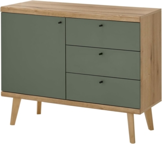 Sideboard Juna in Salbei und Eiche Evoke 107 cm