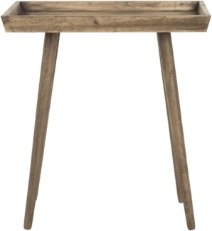 SAFAVIEH Modern Wooden Accent Table, in Dark Brown, 40 X 60 X 64
