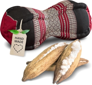 livasia Nackenstützkissen Papayakissen, vegan und handgefertigt, Ø 13x43 cm, Kapok