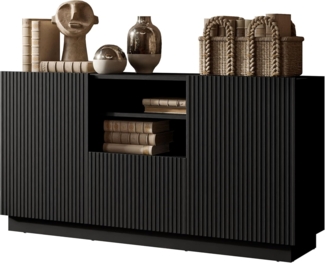 Kommode Liwerio 150 2D1SZ (Farbe: Schwarz)