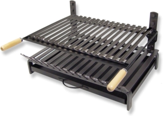 Imex El Zorro 71407, Grill mit Rost, Edelstahl 60 x 43 x 33 cm, schwarz