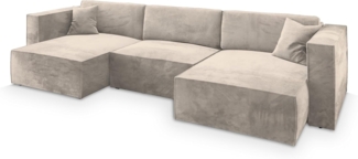 Masseno Ecksofa SARMO mit Schlaffunktion U-Form, Sofa mit Bettkasten