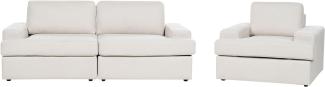 Sofa Set hellbeige 4-Sitzer ALLA