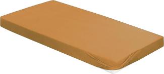 Irisette Kuschel-Jersey Spannbetttuch Vesuv 0012 gold 100x200 cm 12-81 gold