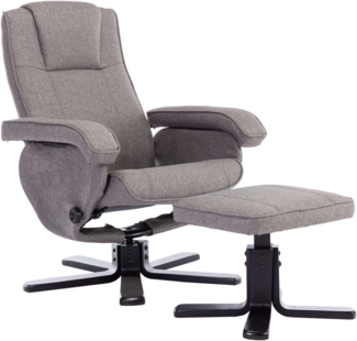 SVITA Relaxsessel CHARLES (Set, 2-St, Relaxsessel mit Hocker), 360° drehbar,mit Fußablage,Wippmechanismus,bequem gepolstert