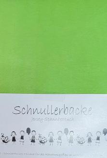 2er Set Baby Jersey Spannbetttuch Schnullerbacke 60/120x70/140 cm grün