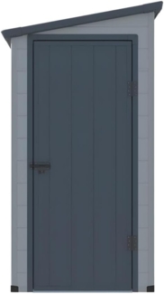 Vente-unique - Anlehn-Gartenhaus Gerätehaus - Kunstharz - 2,12 m² - ALBERTO