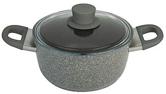 BALLARINI Murano Kochtopf mit Glasdeckel 20 cm, Aluminium
