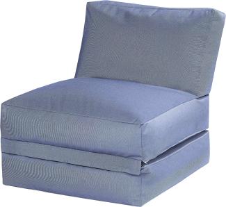 MAGMA Sitzsack Magma Twist OUTSIDE 90 x 70 x 80 geöffnet 180 x 70 x 60 blau