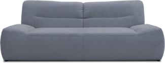 DOMO Collection Boho Sofa, 3 Sitzer im Boho-Style, 3er Sofa, Couch, Bigsofa in grau