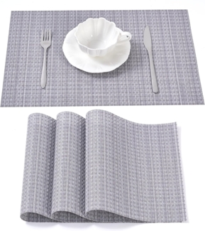 Simurq Platzset - Tischsets Abwaschbar / Rutschfest und Waschbar, (Platzdeckchen in 45x30 cm - Tischunterlage -, 4-St, Set mit 4 oder 6 Tischsets), Tischuntersetzer für Esszimmer und Küche