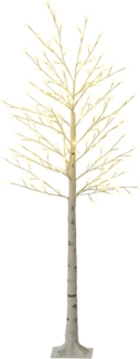 HOMCOM LED Baum Kunstbaum, Kirschbaum mit 180 LEDs, 3 Helligkeitsstufen, Osterdeko, Warmweiße LED-Lichter, LED, Warmweiß, Vorbeleuchtete Design