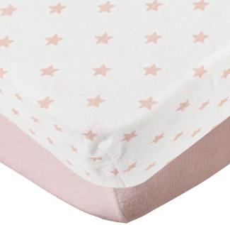 Babycalin 2er-Set Spannbettlaken aus rosa 70x140 cm