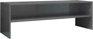 vidaXL TV-Schrank Hochglanz-Grau 120x40x40 cm Holzwerkstoff 800044