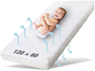 Kindermatratze Pur, Babymatratze für Babybett, Baby Matratze, Ehrenkind, 8 cm hoch, (gratis Versand, Härtegrad (Weich - Mittelweich), Standard 100 by OEKO-TEX, Babymatratze 60x120 cm