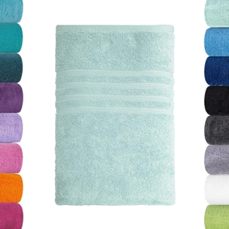 Lavea Handtuch Set Bio-Baumwoll Serie Bali, aus 100% Bio-Baumwolle (100x150cm, 1-St), extra saugstark mit 500g/m² in Wellness-Qualität - Badetuch
