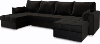 Masseno Ecksofa NAKO mit Schlaffunktion U-Form, Sofa mit Bettkasten