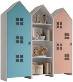 Schrank Casami Bruges 37 x 172,8 x 171,3 cm MDF Blau Rosa