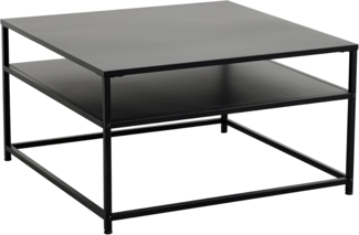 riess-ambiente Couchtisch DURA STEEL 70cm schwarz (Einzelartikel, 1-St), Wohnzimmer · Metall · eckig · Industrial