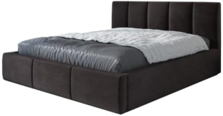Polsterbett KENET 180x200 mit Matratze, Bettkasten und Lattenrost. Farbe: Espresso 6