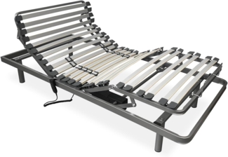 Somnia Descanso - Elektrisches Gelenkbett Ergoflex, 5 Ebenen, verstärkter Rahmen, zuverlässig und leise, Deutscher Motor, 90x190