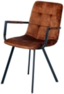 Selsey Unurgunite Stuhl, modern, Braun, Normal