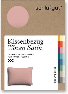 Schlafgut Woven Satin Bettwäsche|Kissenbezug einzeln 60x80 cm| purple-mid