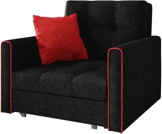 'Viva Bis I' Schlafsofa, Farbe: Alova 04 + Alova 46, 85 x 98 x 103 cm