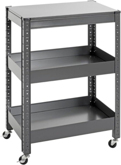 HAKU Möbel Servierwagen, anthrazit, Metall - Maße: B 50 x H 75 x T 32 cm, Style: Modern