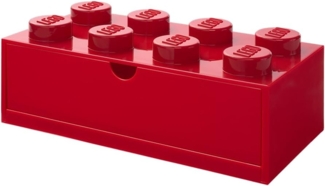 Lego 'Storage Brick' 8 Noppen 15,8x31,6 cm Polypropylen rot