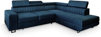Masseno Ecksofa NOLA mit Schlaffunktion L-Form, Sofa mit Bettkasten