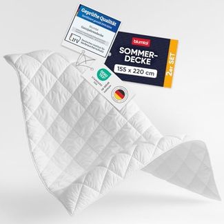 Blumtal Kunstfaserbettdecke zertifizierte Steppbettdecke - Winterdecke, Wärmeklassen: Sommer, 4 Jahreszeiten, Ganzjahresdecke, Winter