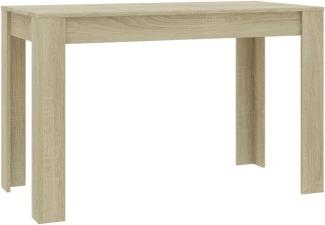 vidaXL Esstisch Sonoma-Eiche 120 x 60 x 76 cm Spanplatte