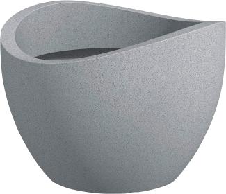 Scheurich Pflanztopf Wave Globe Serie 250 steingrau, Beton-Optik Ø 40 cm