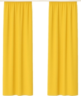 Bestlivings Vorhang, Kräuselband (2 St), blickdicht, Microfaser, Gardinenset "Blickdicht" mit Kräuselband